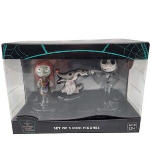 Nightmare Before Christmas Mini Figure Set (Jack Sally Zero) NIB